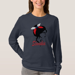 Slovakia Girl Slovak Women Slovakia flag T-Shirt