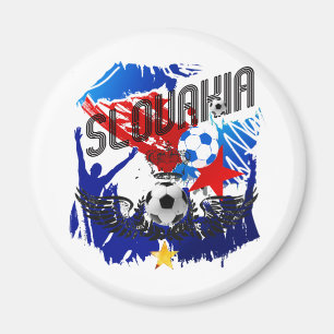 Slovakia Grunge soccer celebration gifts Magnet