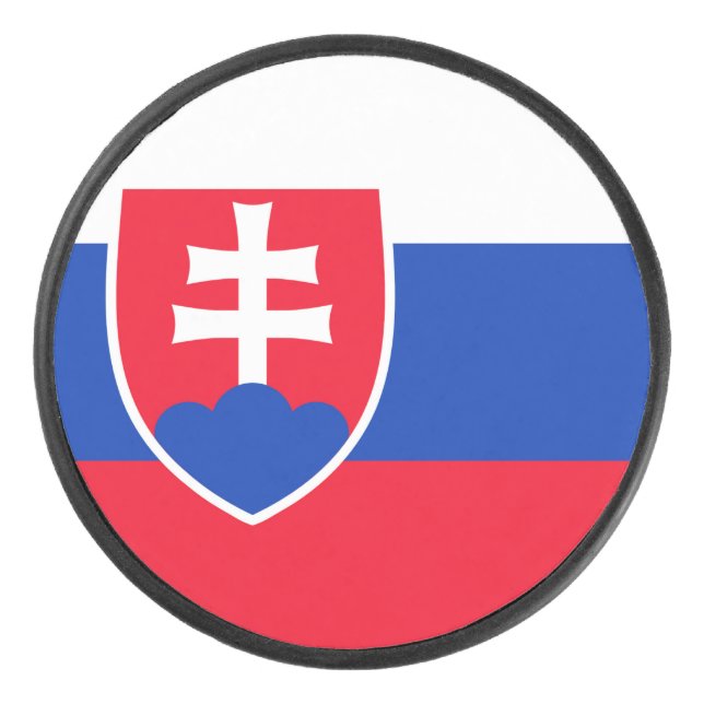 Slovakia Hockey Puck (Front)