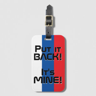 Slovakia National Flag Funny Patriotic Luggage Tag
