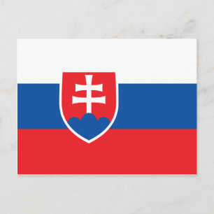 Slovakia National World Flag Postcard