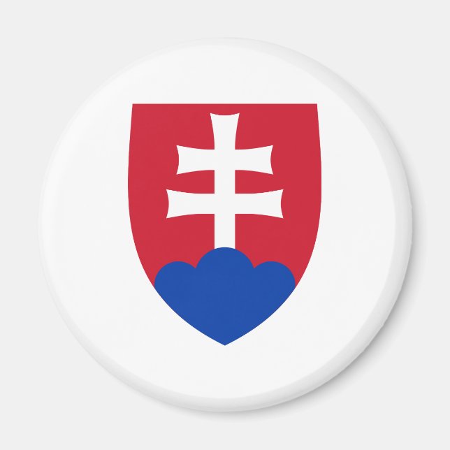 Slovakia Official Coat Of Arms Heraldry Symbol Magnet (Front)