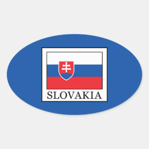 Slovakia Oval Sticker