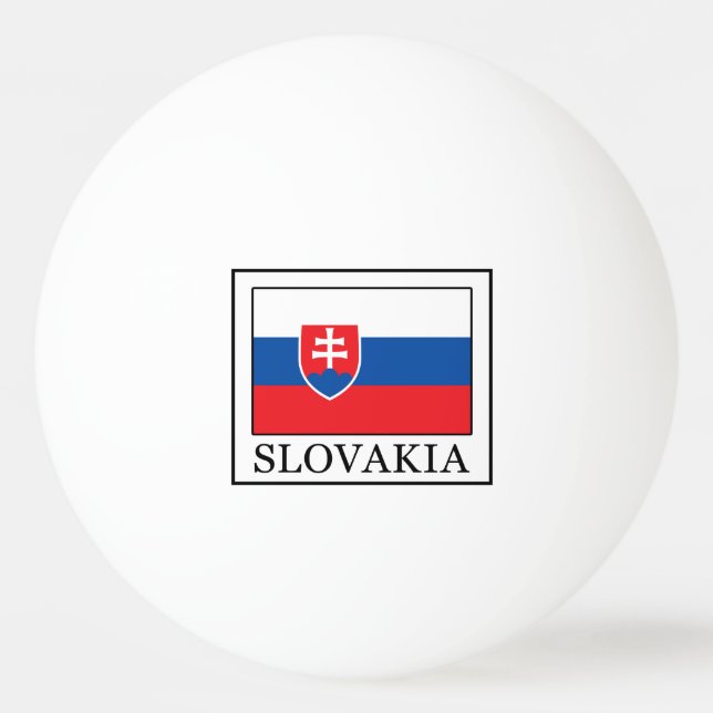 Slovakia Ping Pong Ball (Front)