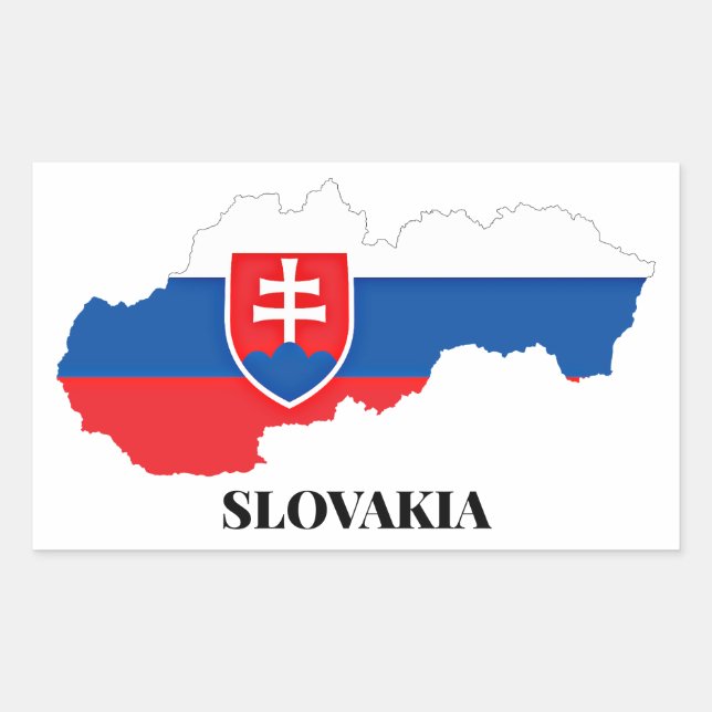 SLOVAKIA SILHOUETTE, LABELED, STICKER (Front)
