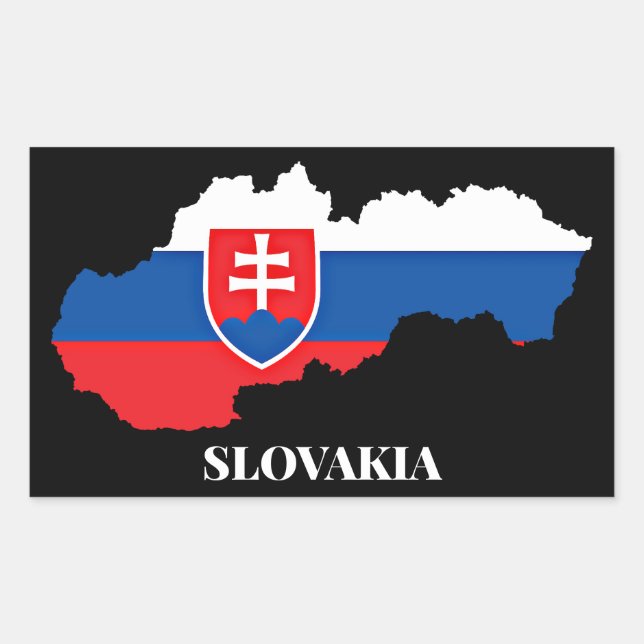 SLOVAKIA SILHOUETTE, LABELED, STICKER (Front)