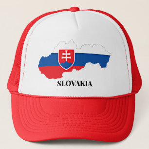 SLOVAKIA SILHOUETTE, LABELED, TRUCKER HAT