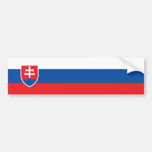 Slovakia/Slovak/Slovakian Flag Bumper Sticker