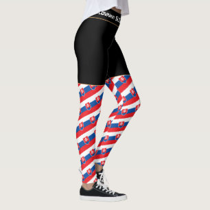 Slovakia & Slovakia Flag fashion, travel/sport fan Leggings