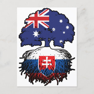 Slovakia Slovakian Australian Australia Tree Roots Postcard