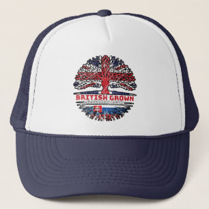 Slovakia Slovakian Uk United Kingdom British Tree Trucker Hat