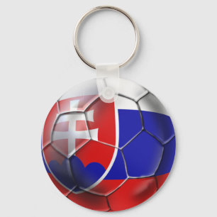 Slovakia soccer ball flag of Slovenska gifts Keychain