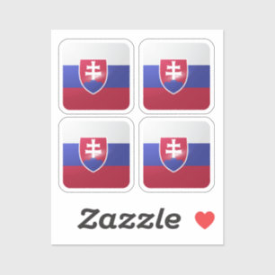 Slovakia square glossy flag