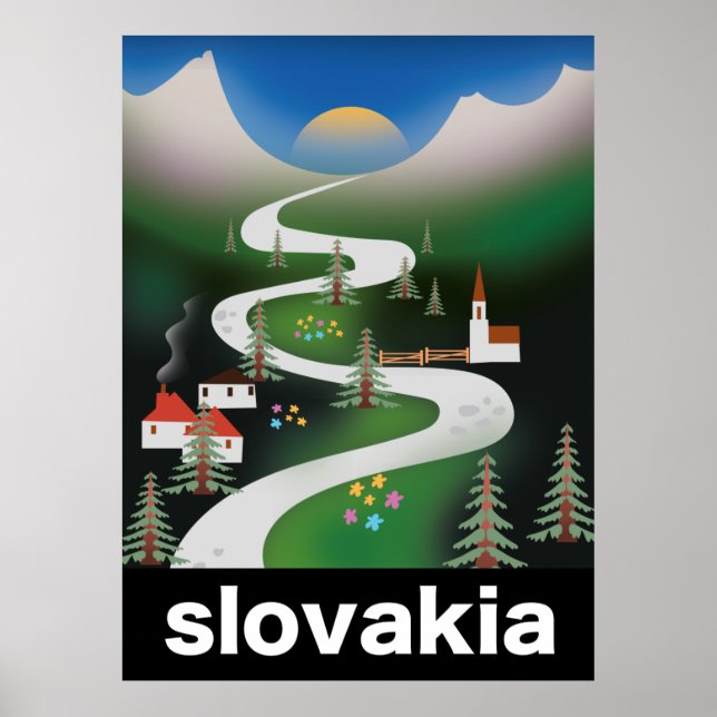 Slovakia travel poster (Front)