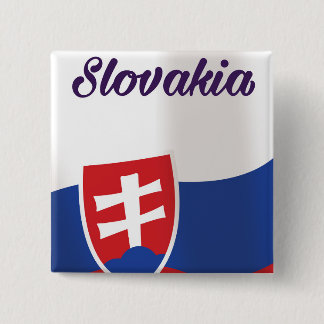 Slovakia Vacation travel poster 2 Inch Square Button