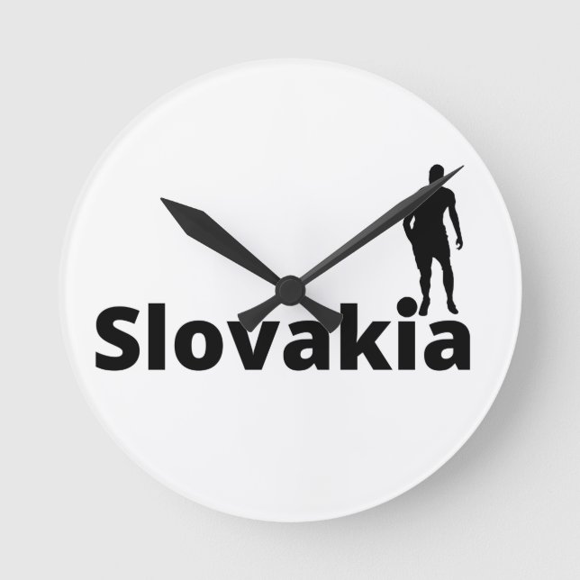 Slovakian soccer  round clock (Front)