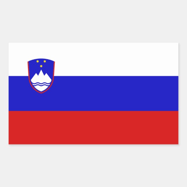 Slovene Flag, Flag of Slovenia Sticker (Front)