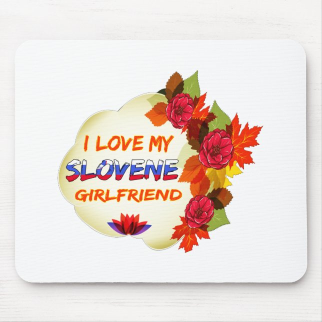 Slovene Girlfriend designs Mouse Pad (Front)