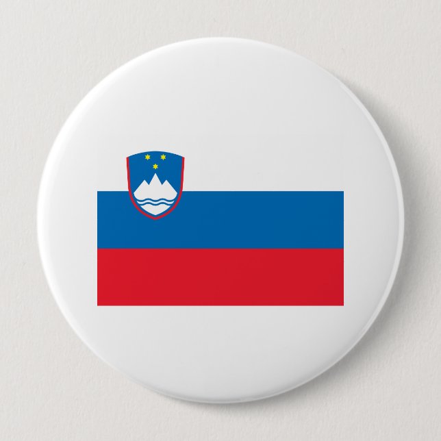 Slovenia 4 Inch Round Button (Front)
