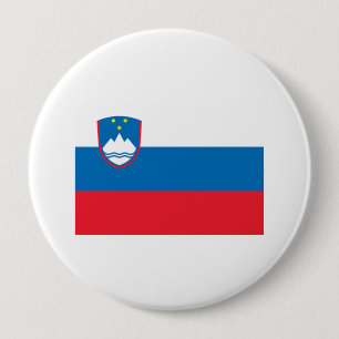 Slovenia 4 Inch Round Button