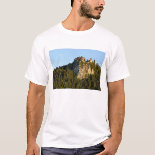 Slovenia, Bled, Lake Bled, Bled Castle on T-Shirt