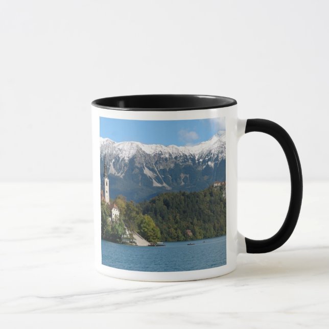 Slovenia, Bled, Lake Bled, Bled Island, Bled 2 Mug (Right)