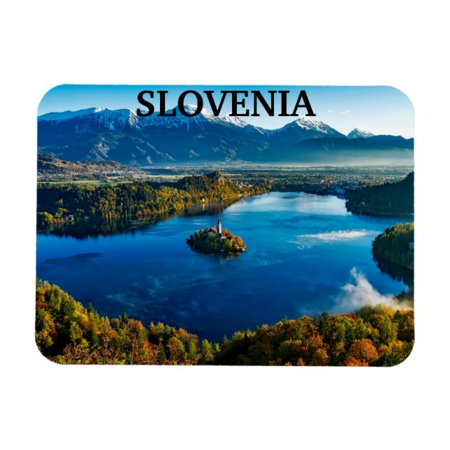 Slovenia - Bled Lake Magnet (Horizontal)