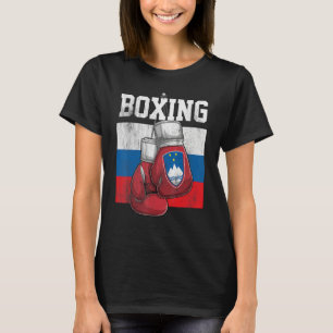 Slovenia Boxing Gloves Boxer Boxing  Slovenian Fla T-Shirt