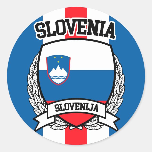 Slovenia Classic Round Sticker (Front)