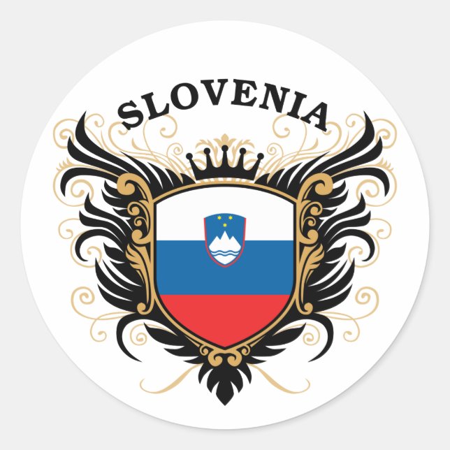 Slovenia Classic Round Sticker (Front)