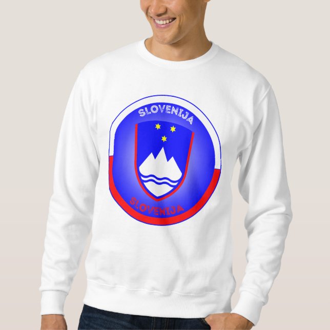 Slovenia Coat of Arms Circle Shape  Sweatshirt (Front)