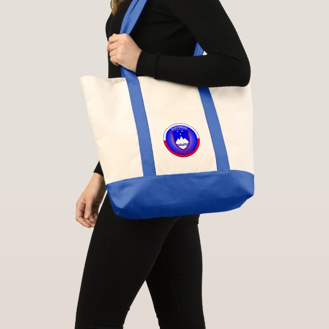 Slovenia Coat of Arms Circle Shape  Tote Bag (Front (Product))
