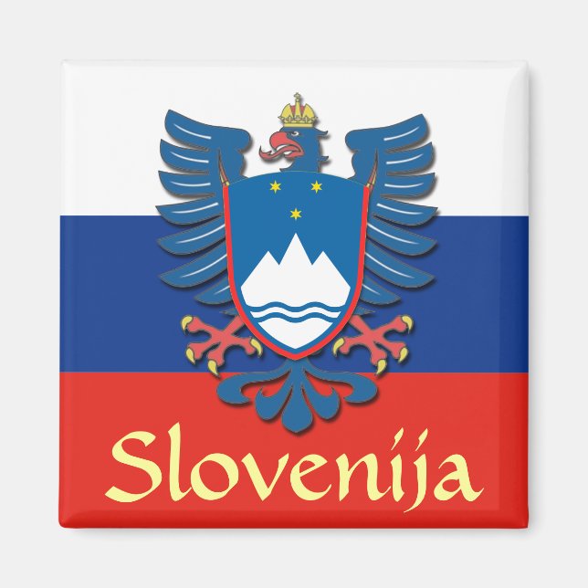 Slovenia Coat of Arms Magnet (Front)