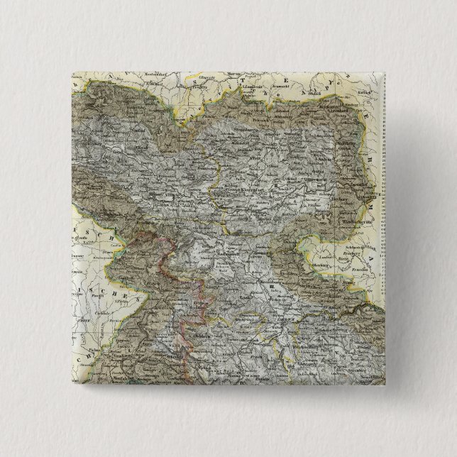 Slovenia, Croatia 2 Inch Square Button (Front)