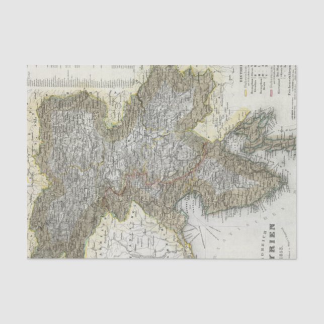 Slovenia, Croatia Tissue Paper (Front)