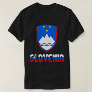 Slovenia Flag and Coat Of Arms Patriotic T-Shirt
