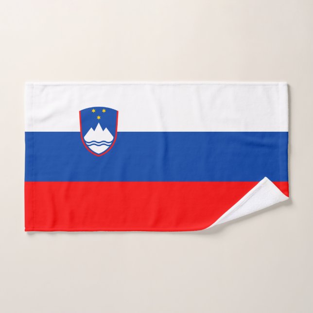 Slovenia Flag Bath Towel Set (Hand Towel)