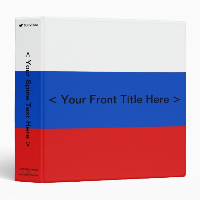 Slovenia Flag Binder (Front/Spine)