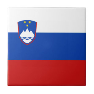 Slovenia Flag Ceramic Tile