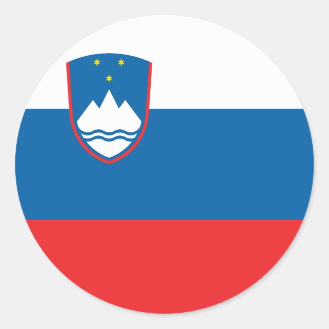 Slovenia Flag Classic Round Sticker (Front)
