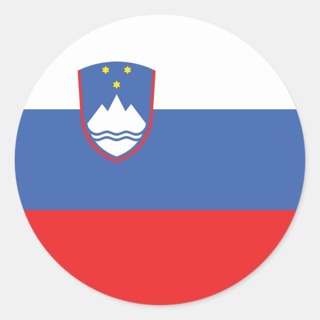 Slovenia Flag Classic Round Sticker (Front)