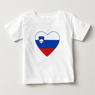Slovenia Flag Heart T-Shirt