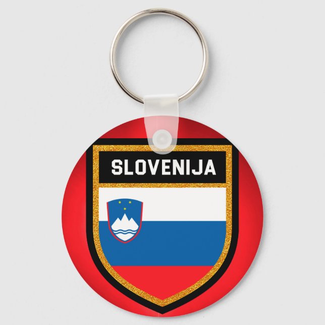 Slovenia Flag Keychain (Front)