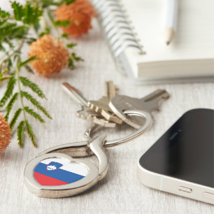 Slovenia flag keychain