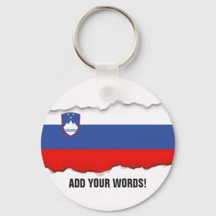Slovenia Flag Keychain