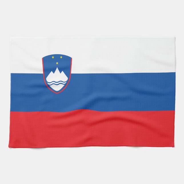 Slovenia flag kitchen towel (Horizontal)