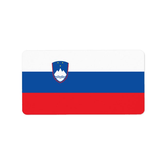 Slovenia flag label (Front)