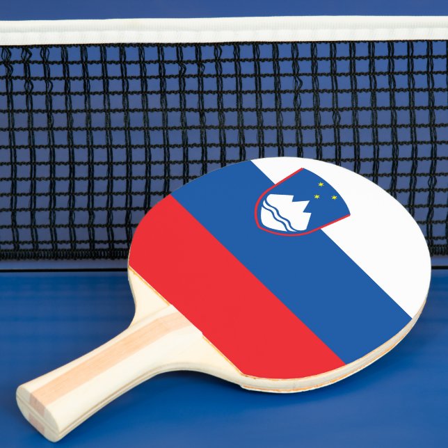 Slovenia flag ping pong paddle (Insitu)