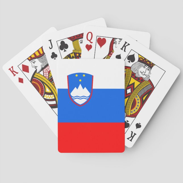 Slovenia Flag Playing Cards (Back)