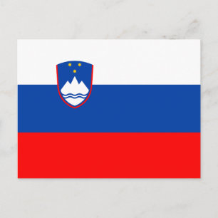 Slovenia Flag Postcard